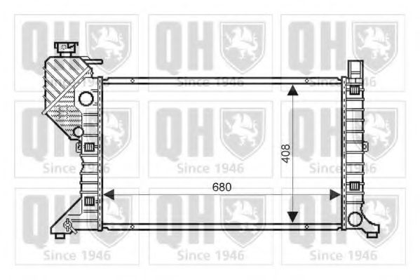QER2228 Radiator, racire motor QUINTON HAZELL 