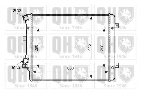 QER2360 Radiator, racire motor QUINTON HAZELL 