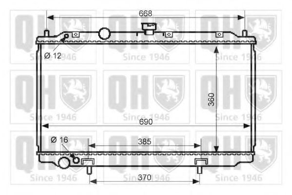 QER2449 Radiator, racire motor QUINTON HAZELL 
