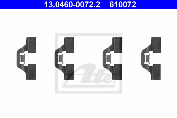 13.0460-0072.2 Set accesorii, placute frana ATE 