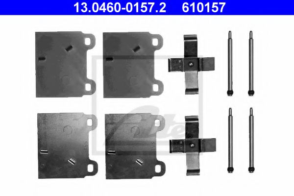 13.0460-0157.2 Set accesorii, placute frana ATE 