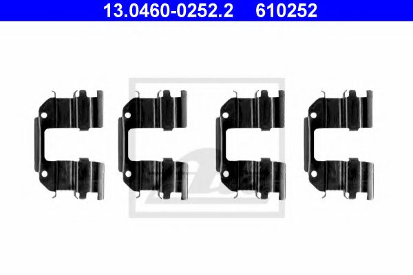 13.0460-0252.2 Set accesorii, placute frana ATE 