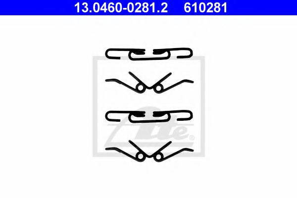 13.0460-0281.2 Set accesorii, placute frana ATE 
