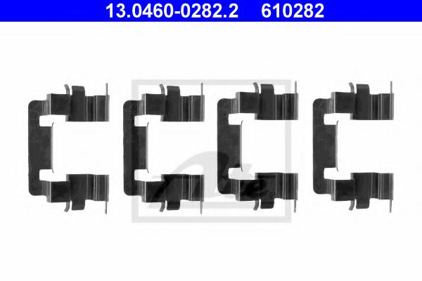 13.0460-0282.2 Set accesorii, placute frana ATE 