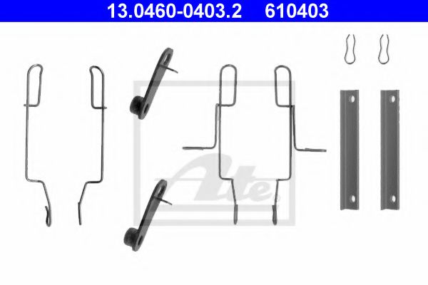 Set accesorii, placute frana