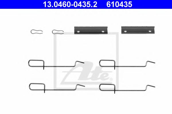 13.0460-0435.2 Set accesorii, placute frana ATE 