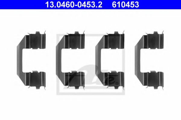 13.0460-0453.2 Set accesorii, placute frana ATE 