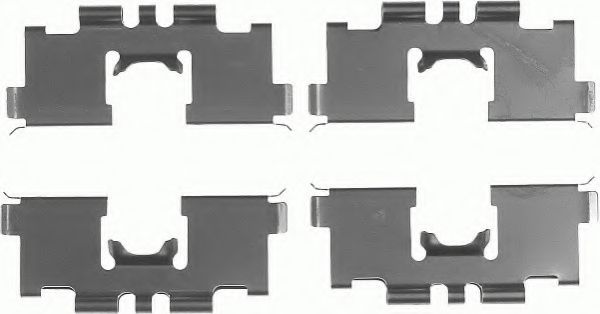 Set accesorii, placute frana