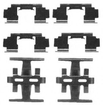 Set accesorii, placute frana