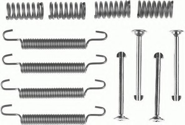 FBA48 Set accesorii, sabot de frana FERODO 