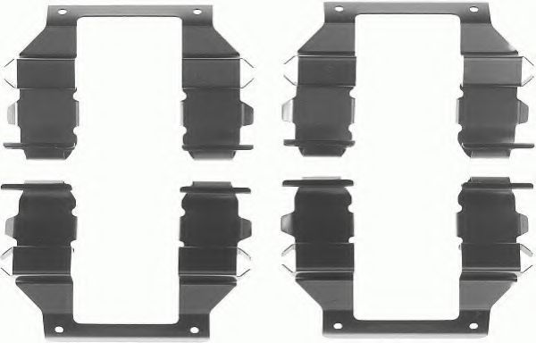 FBA491 Set accesorii, placute frana FERODO 
