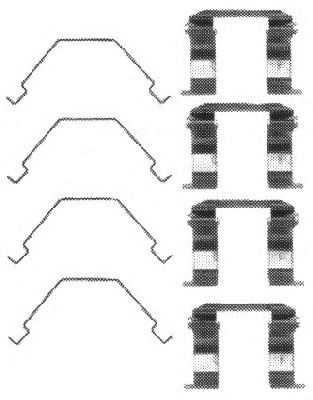 Set accesorii, placute frana