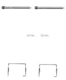 FBA589 Set accesorii, placute frana FERODO 