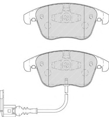 set placute frana,frana disc 2