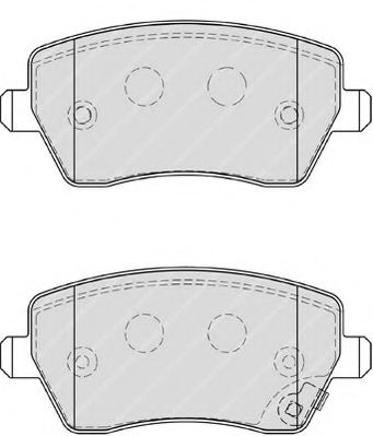 set placute frana,frana disc 2
