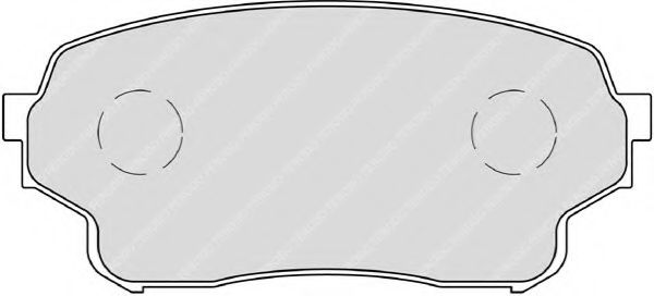 set placute frana,frana disc 2