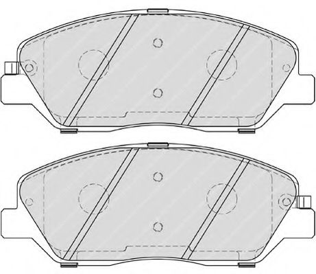 set placute frana,frana disc 2