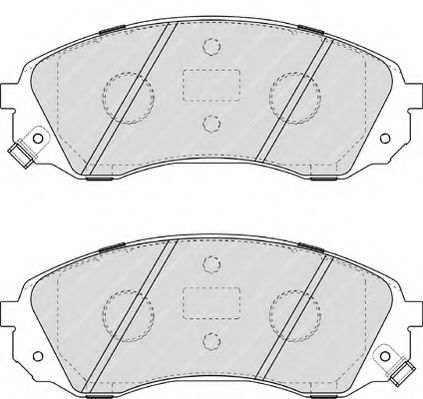 set placute frana,frana disc 2