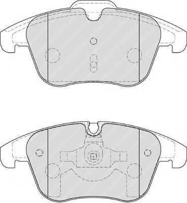 set placute frana,frana disc 2