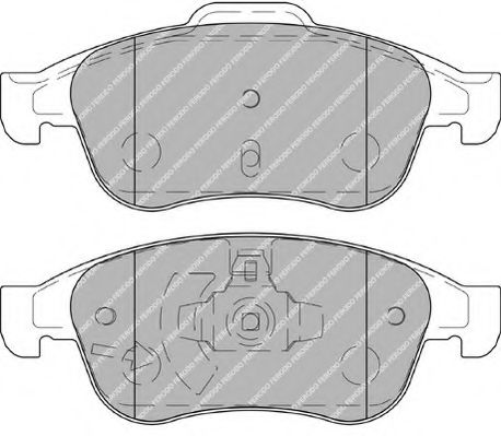 set placute frana,frana disc 2