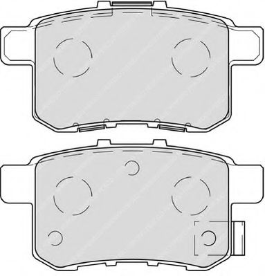 set placute frana,frana disc 2