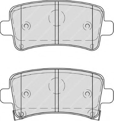 set placute frana,frana disc 2