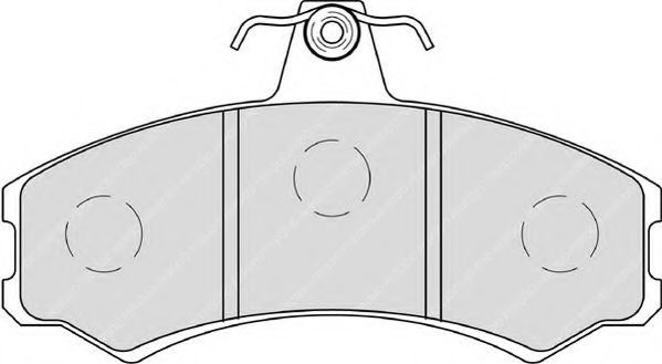 set placute frana,frana disc 2