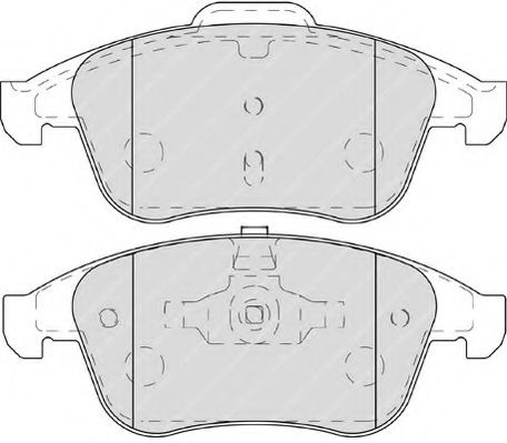 set placute frana,frana disc 2