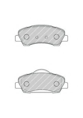 FDB4491 set placute frana,frana disc FERODO 