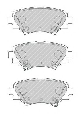 set placute frana,frana disc 2