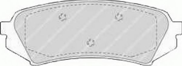 set placute frana,frana disc 2