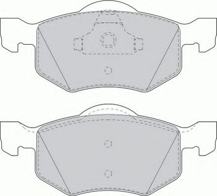 set placute frana,frana disc 2