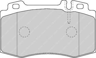 set placute frana,frana disc 2
