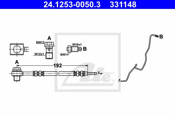 24.1253-0050.3 Furtun frana ATE 