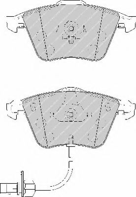 set placute frana,frana disc 2