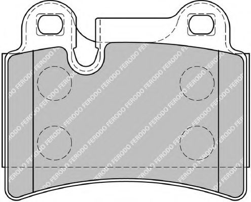 set placute frana,frana disc 2