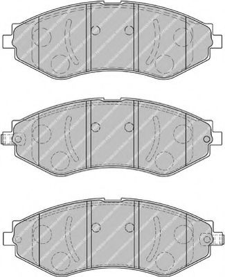 set placute frana,frana disc 2