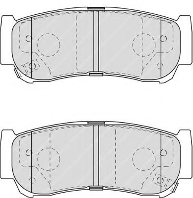 set placute frana,frana disc 2