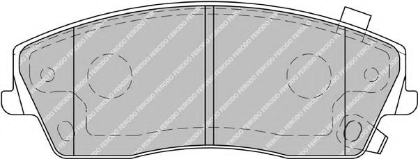 set placute frana,frana disc 2