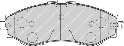 set placute frana,frana disc 2