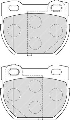 set placute frana,frana disc 2