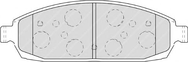 set placute frana,frana disc 2