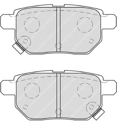 set placute frana,frana disc 2