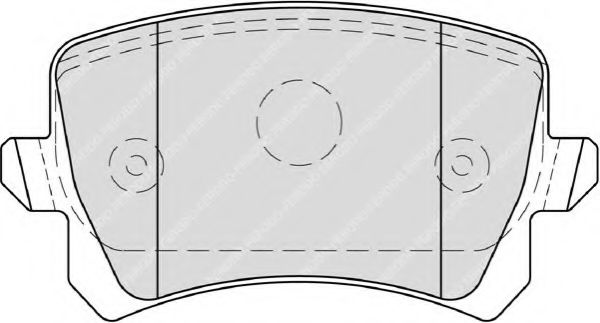 set placute frana,frana disc 2