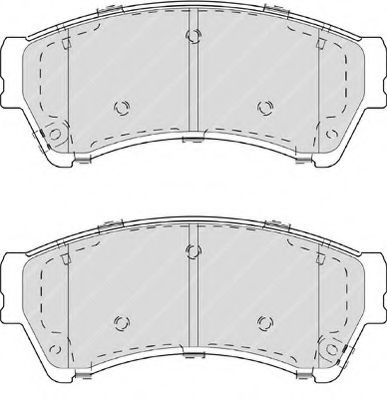 set placute frana,frana disc 2
