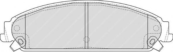 set placute frana,frana disc 2
