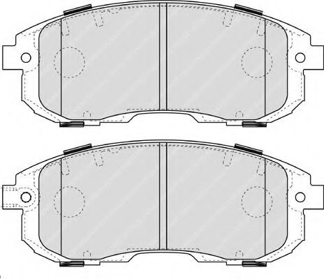 set placute frana,frana disc 2