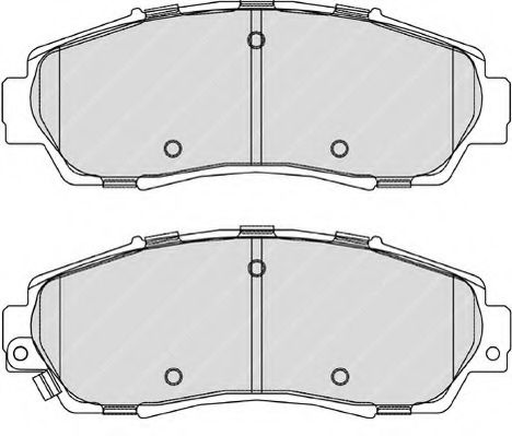 set placute frana,frana disc 2