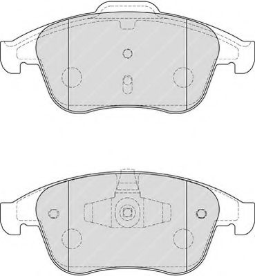set placute frana,frana disc 2