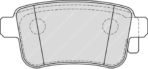 set placute frana,frana disc 2
